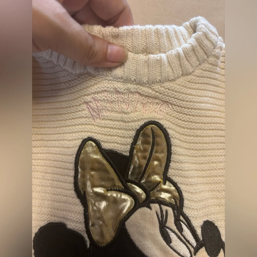Disney Cream Ivory Sweater with Minnie Mouse‎